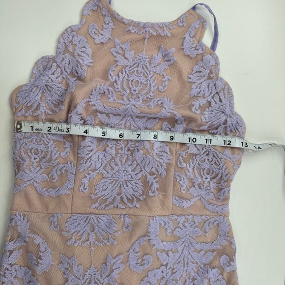NWT - Hello Molly Bedroom Whispers Lace Mini Dress Size 8 Nude & Lavender - Picture 13 of 16
